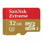 SanDisk (SDSDQXN-032G-G46A) 32GB Extreme microSDHC Memory Card - 60MB/s U3 Class 10 UHS-I SanDisk (SDSDQXN-032G-G46A) 32GB Extreme microSDHC Memory Card - 60MB/s U3 Class 10 UHS-I